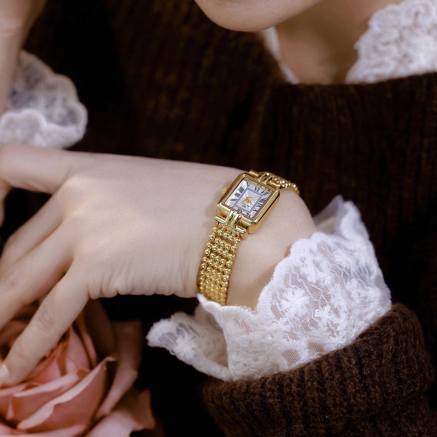 Watches Women High Quality Waterproof Quartz Square Vintage Watch Ladies